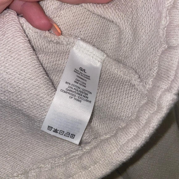 Garage cropped zip up hoodie with adjustable ties on the side - Picture 3 of 4